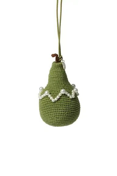 Gohar World Pear Crochet Bag Charm | Thumbnail 3