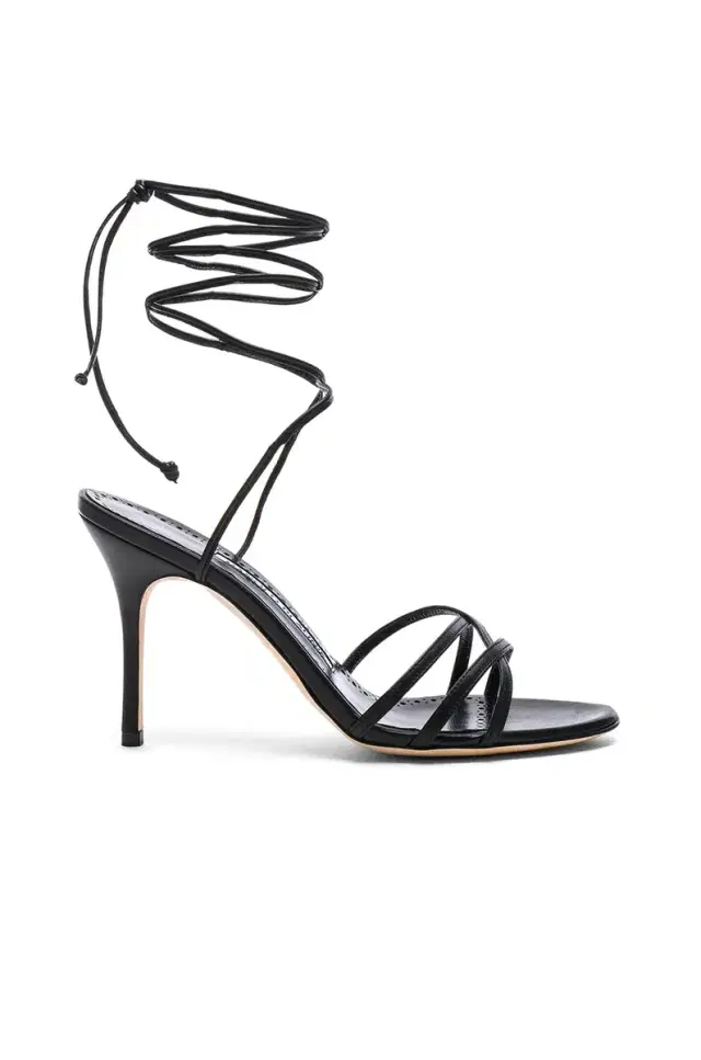 Manolo Blahnik Leva 105 Leather Sandal