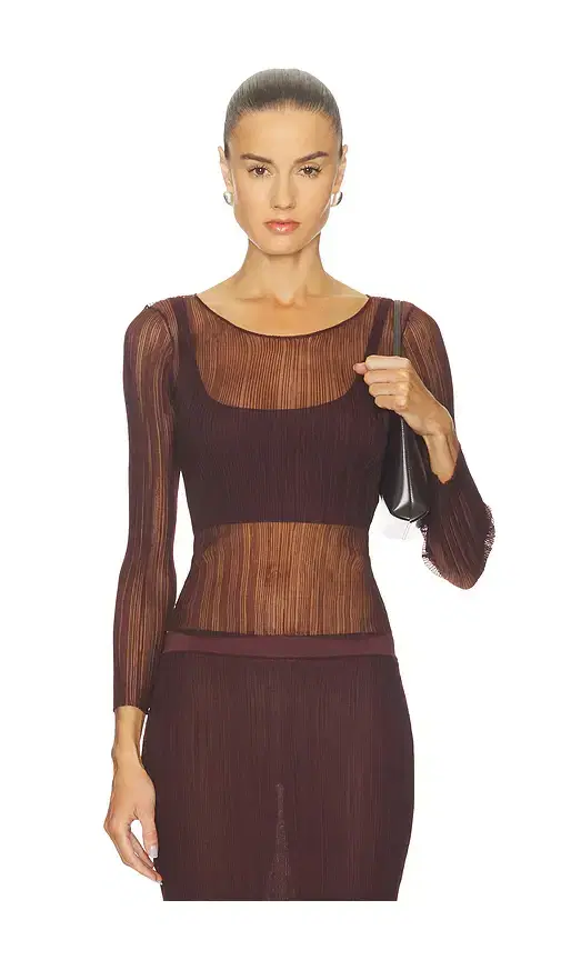 SIMKHAI Leonie Long Sleeve Top