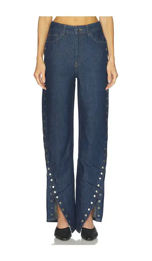 Buttoned Wide Leg
