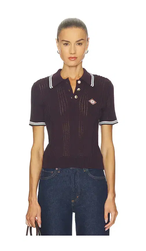 Casablanca Short Sleeve Polo Top
