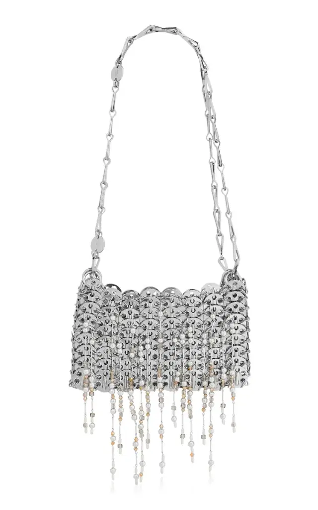 Rabanne Fringed Brass Shoulder Bag