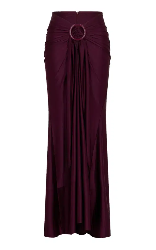 Rabanne Buckle-Detailed Midi Skirt