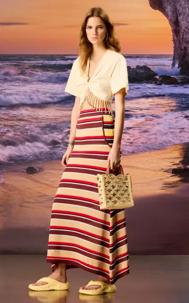 Rabanne Striped Maxi Skirt | Thumbnail 5 Rabanne Striped Maxi Skirt | Thumbnail 5
