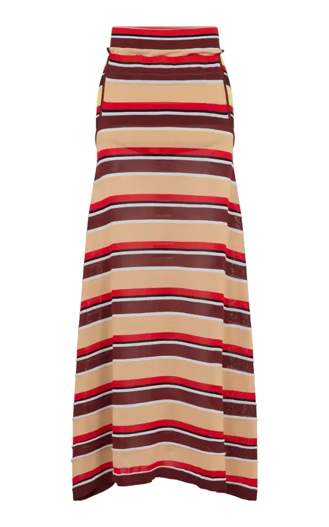 Rabanne Striped Maxi Skirt