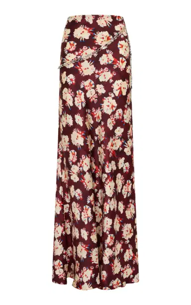 Rabanne Floral Silk Maxi Skirt | Thumbnail 6