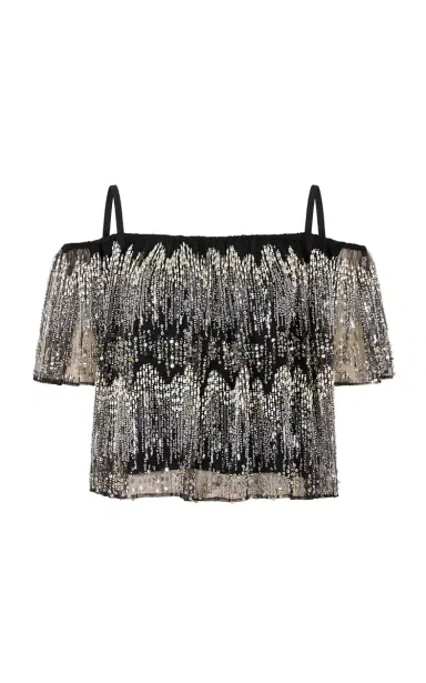 Rabanne Embellished Tulle Top | Thumbnail 2 Rabanne Embellished Tulle Top | Thumbnail 2