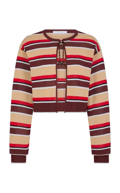 Rabanne Striped Knit Cardigan | Thumbnail 1