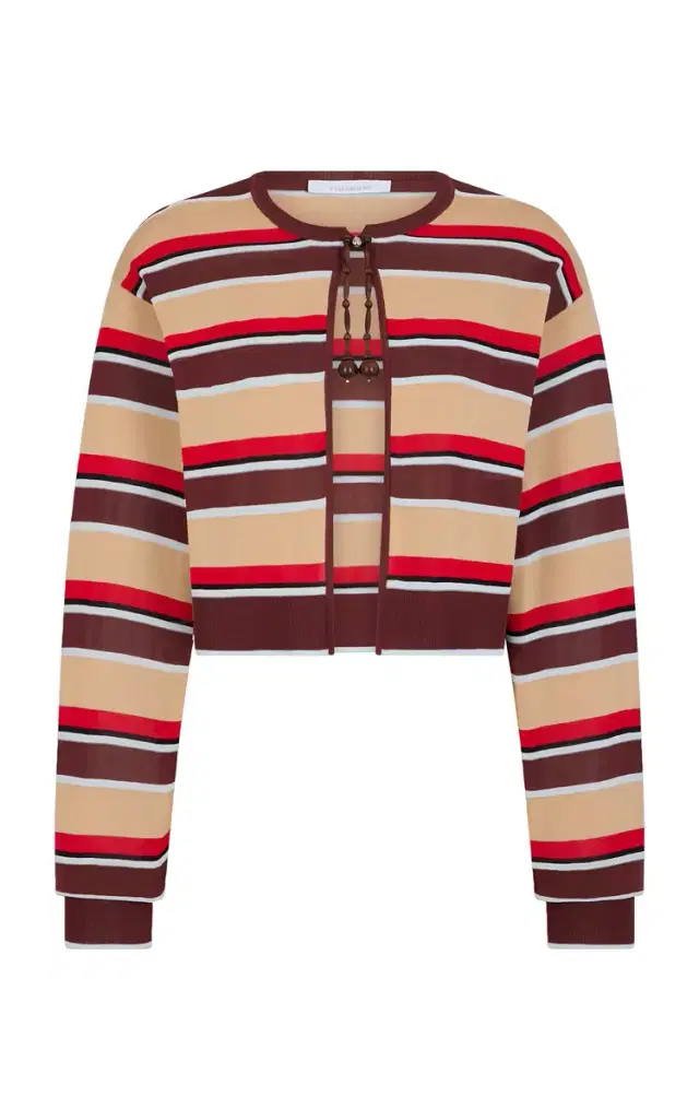 Rabanne Striped Knit Cardigan