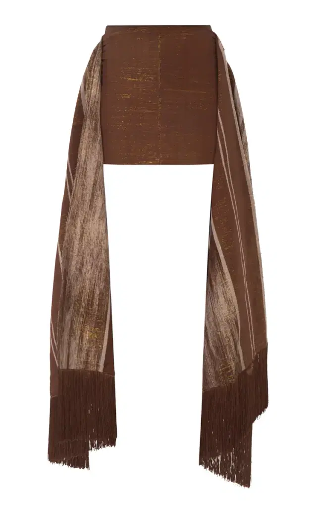 Kilentar Ogo Hand-Woven Cotton Mini Skirt