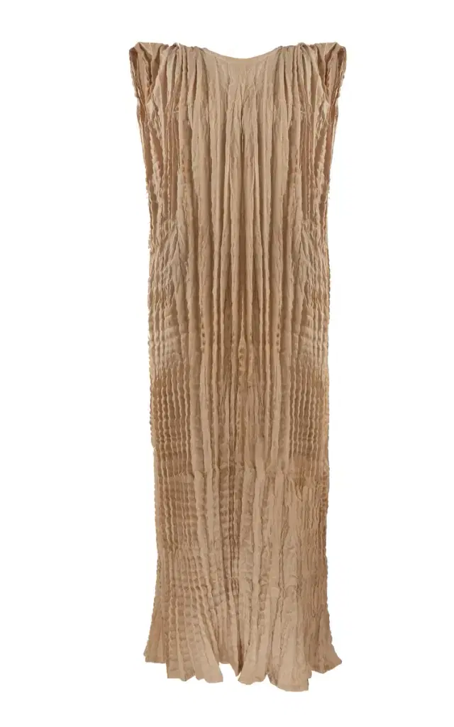 Crushed Dera Textured Cotton Maxi Dress