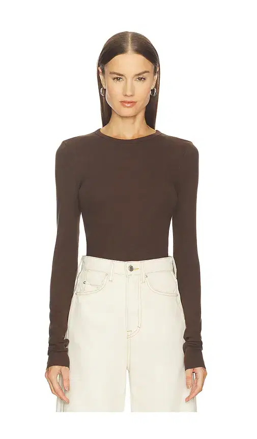 GRLFRND Crew Neck Extra Long Sleeve Tee