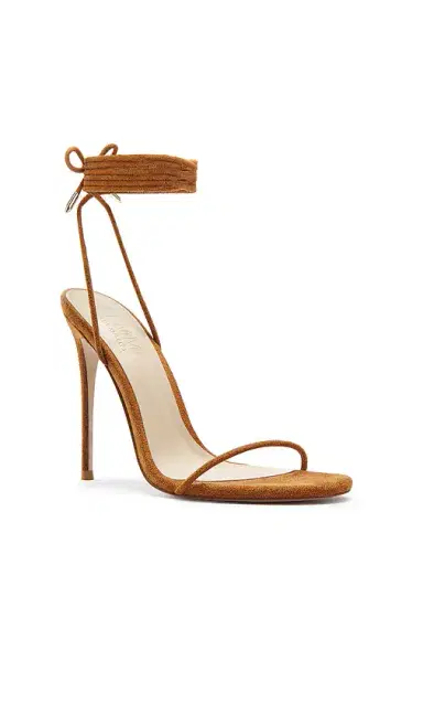 FEMME LA Barely There Suede Lace Up Heel | Thumbnail 2