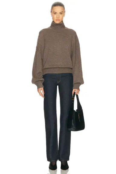 EAVES Ellara Oversized Knit Mock Neck | Thumbnail 6