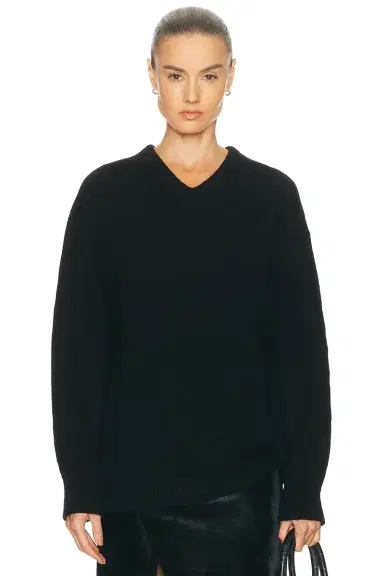 EAVES Zelia V-neck Sweater | Thumbnail 3