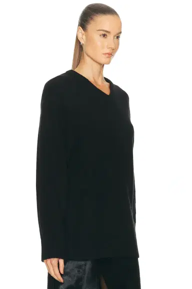 EAVES Zelia V-neck Sweater | Thumbnail 4
