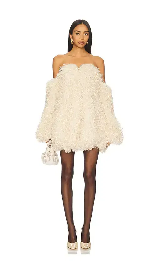 Aniye Records Nika Faux Fur Puffy Dress