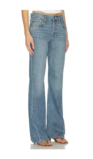 RE/DONE Twisted Mid Rise Bootcut Jeans | Thumbnail 2 RE/DONE Twisted Mid Rise Bootcut Jeans | Thumbnail 2