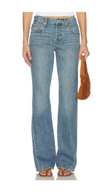 RE/DONE Twisted Mid Rise Bootcut Jeans | Thumbnail 1 RE/DONE Twisted Mid Rise Bootcut Jeans | Thumbnail 1