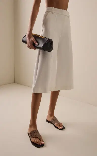 ANDRES OTALORA Amani Crepe Wide-Leg Culottes | Thumbnail 3 ANDRES OTALORA Amani Crepe Wide-Leg Culottes | Thumbnail 3