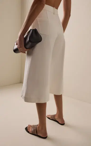 ANDRES OTALORA Amani Crepe Wide-Leg Culottes | Thumbnail 4 ANDRES OTALORA Amani Crepe Wide-Leg Culottes | Thumbnail 4