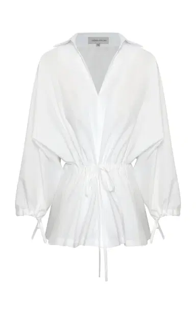 Andres Otalora Amadamia Oversized Cotton-Poplin Blouse | Thumbnail 1