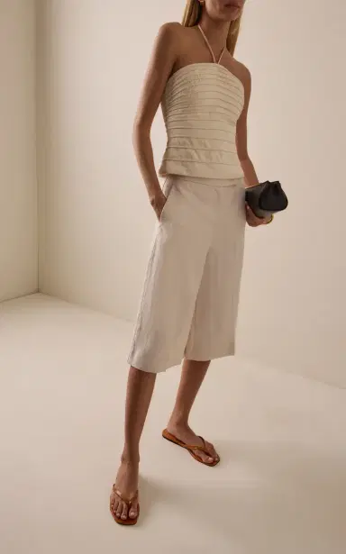 ANDRES OTALORA En Tu Luz Embroidered Linen Top | Thumbnail 3 ANDRES OTALORA En Tu Luz Embroidered Linen Top | Thumbnail 3