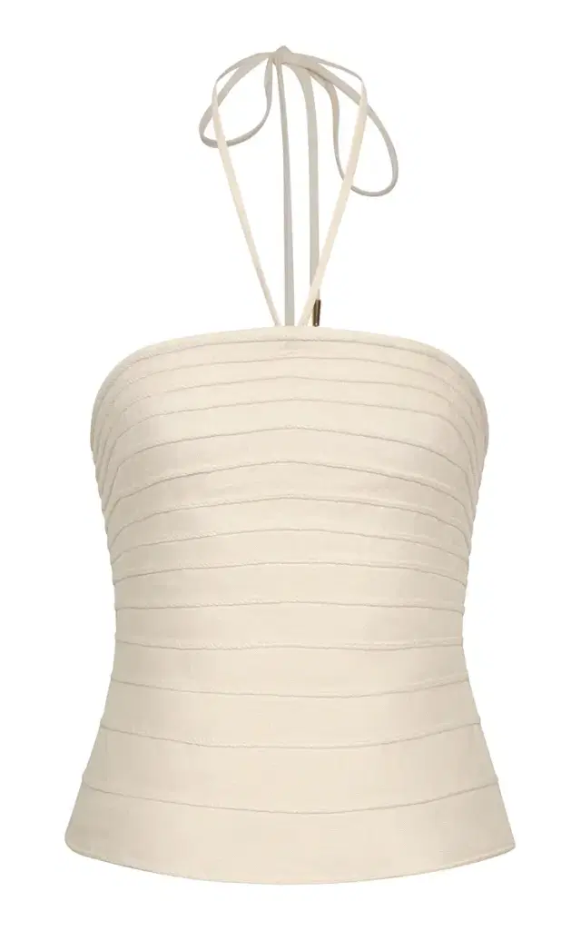 En Tu Luz Embroidered Linen Top