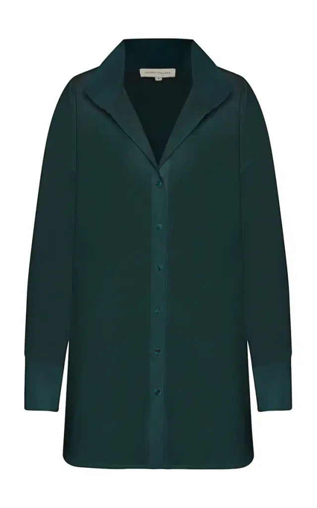 ANDRES OTALORA Un Tej Oversized Printed Cotton-Poplin Shirt