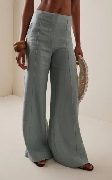 ANDRES OTALORA La Promesa Linen Wide-Leg Pants | Thumbnail 3 ANDRES OTALORA La Promesa Linen Wide-Leg Pants | Thumbnail 3