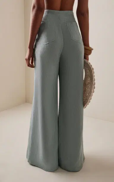 ANDRES OTALORA La Promesa Linen Wide-Leg Pants | Thumbnail 4 ANDRES OTALORA La Promesa Linen Wide-Leg Pants | Thumbnail 4