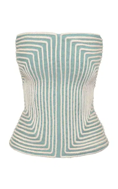 ANDRES OTALORA Nyota Alma Embroidered Linen Top | Thumbnail 6