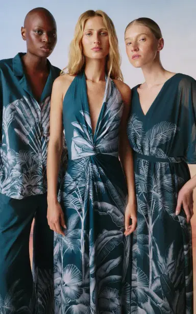ANDRES OTALORA Oasis Printed Crepe De Chine Blouse | Thumbnail 3 ANDRES OTALORA Oasis Printed Crepe De Chine Blouse | Thumbnail 3
