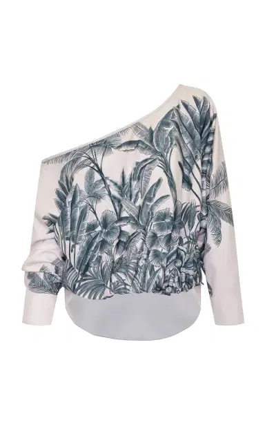 ANDRES OTALORA Mioh Printed Crepe De Chine Blouse | Thumbnail 1