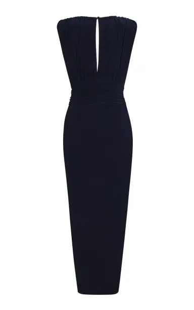 Andres Otalora Zambea Draped Midi Dress | Thumbnail 3