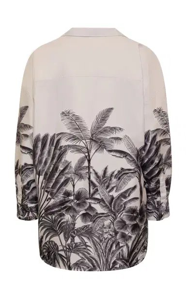 ANDRES OTALORA Un Tej Oversized Printed Linen Shirt | Thumbnail 4