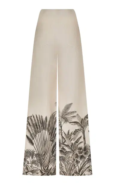 ANDRES OTALORA Voz de Calma Linen Wide-Leg Pants | Thumbnail 5