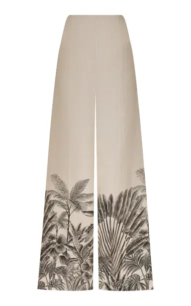 ANDRES OTALORA Voz de Calma Linen Wide-Leg Pants | Thumbnail 1