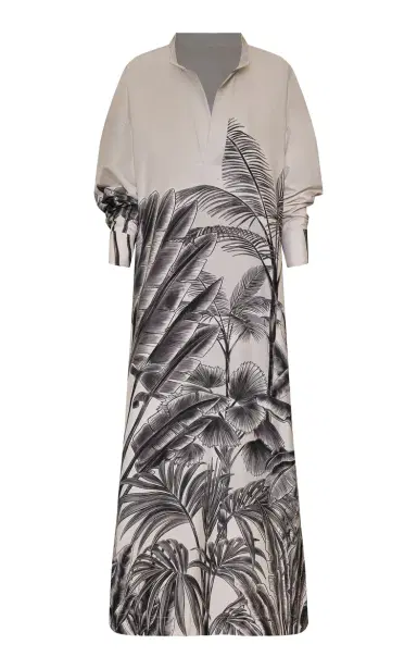 ANDRES OTALORA Montse Printed Cotton-Poplin Tunic | Thumbnail 2