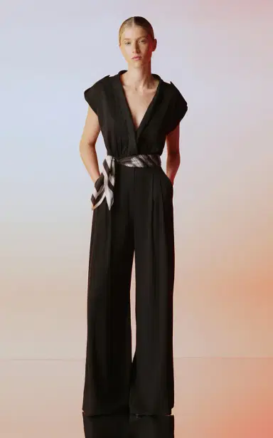 ANDRES OTALORA Amara V-Neck Jumpsuit | Thumbnail 2 ANDRES OTALORA Amara V-Neck Jumpsuit | Thumbnail 2