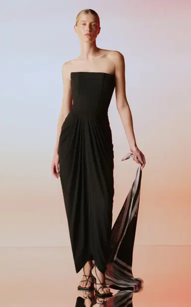 ANDRES OTALORA Luces Strapless Midi Dress | Thumbnail 2 ANDRES OTALORA Luces Strapless Midi Dress | Thumbnail 2
