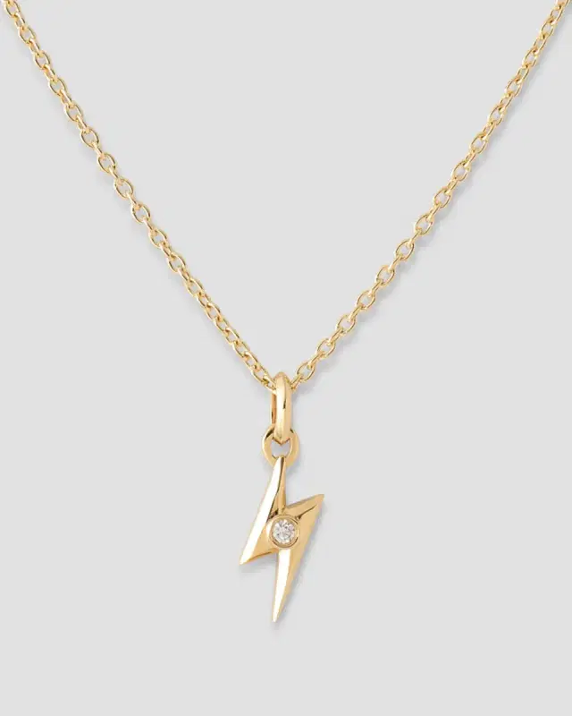 Jennifer Fisher Lightning Bolt Necklace