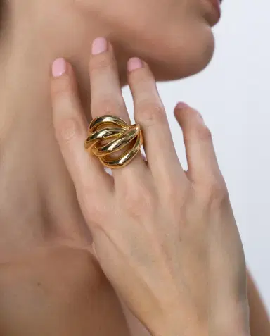 Jennifer Fisher Abstract Line Ring | Thumbnail 1 Jennifer Fisher Abstract Line Ring | Thumbnail 1