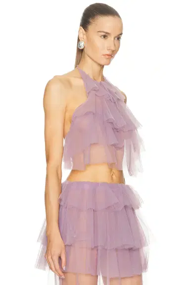 Aknvas Bodil Ruffle Top | Thumbnail 2