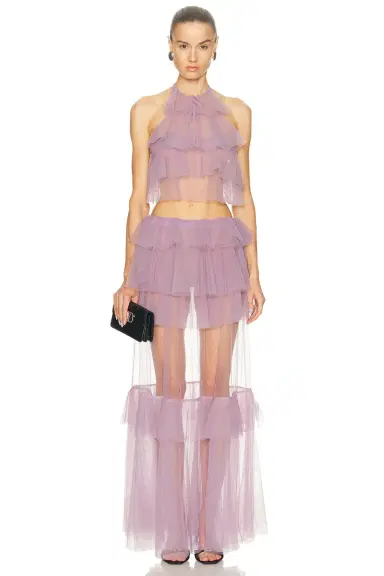 Aknvas Bodil Ruffle Top | Thumbnail 4