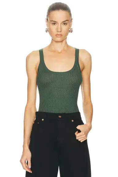 Gabriela Hearst Nevin Pointelle Tank Top | Thumbnail 1 Gabriela Hearst Nevin Pointelle Tank Top | Thumbnail 1