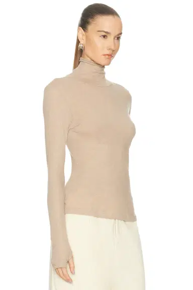 ENZA COSTA Cashmere Jersey New Classic Turtleneck Sweater | Thumbnail 2 ENZA COSTA Cashmere Jersey New Classic Turtleneck Sweater | Thumbnail 2