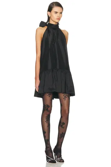 SIMKHAI Hope Bow Tie Mini Dress | Thumbnail 3 SIMKHAI Hope Bow Tie Mini Dress | Thumbnail 3