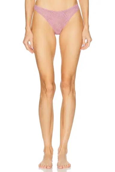 Fleur du Mal Le Stretch Lace Cheeky Panty | Thumbnail 1 Fleur du Mal Le Stretch Lace Cheeky Panty | Thumbnail 1