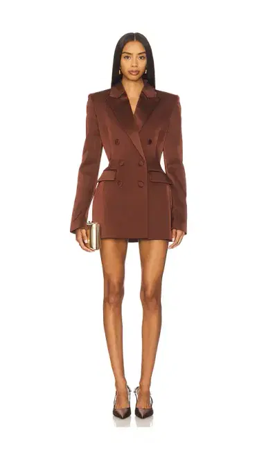 Nadine Merabi Monica Satin Blazer | Thumbnail 1